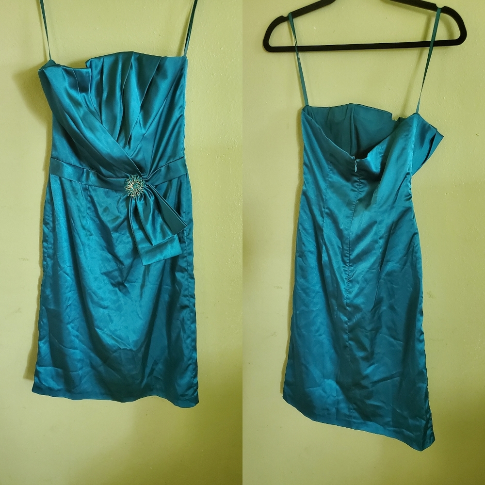 TEAL BLUE DRESS